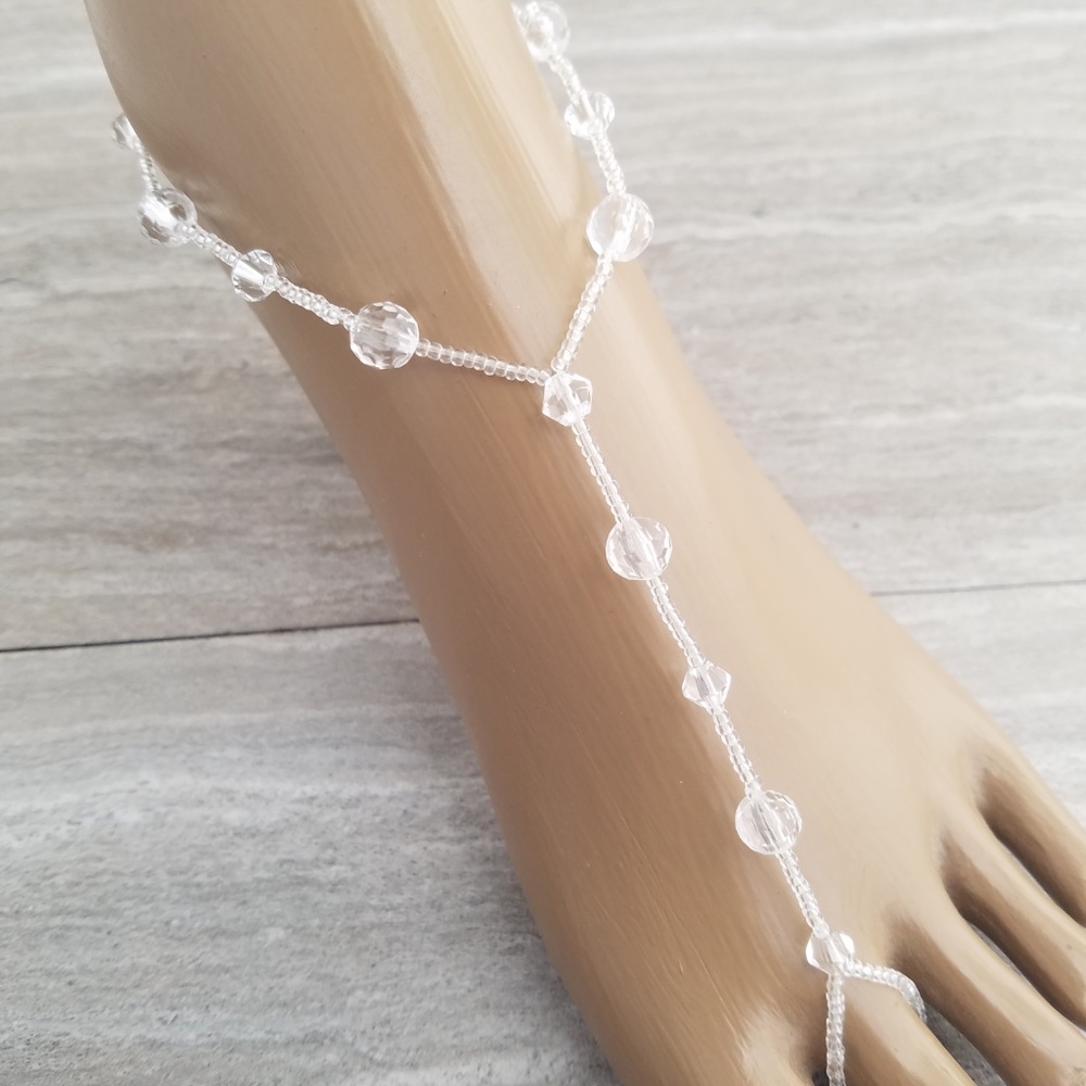 Beaded Barefoot Sandals Wedding Foot Jewelry Gift